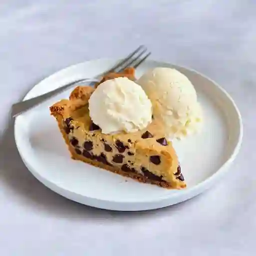 Cookie pie con helado