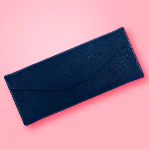 Estuche Para Lentes Plegable Triangular Azul Miniso