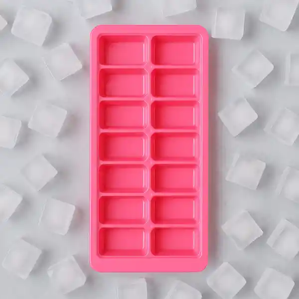 Bandeja Para Cubos de Hielo Serie Mis Pastelitos Rosa Miniso