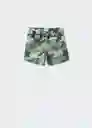 Short Bañador Military Khaki Talla 09 Niños Mango