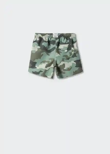 Short Bañador Military Khaki Talla 09 Niños Mango