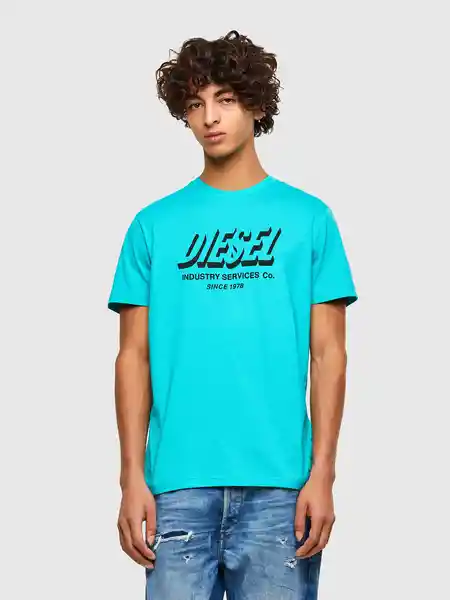 Diesel Camiseta T-Diegos-A5 Azul Cielo Talla M