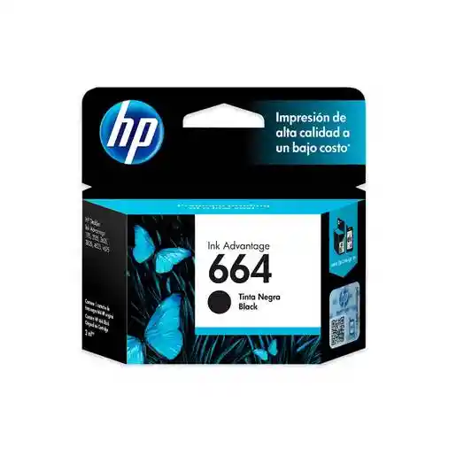 Hp Cartucho Tinta Negra664