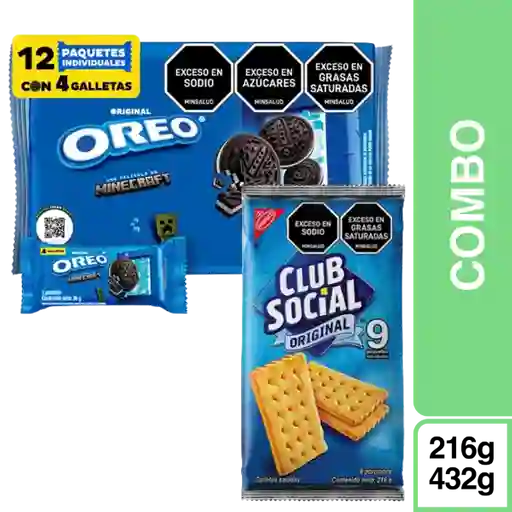 Combo Oreo Original + Club Social Original
