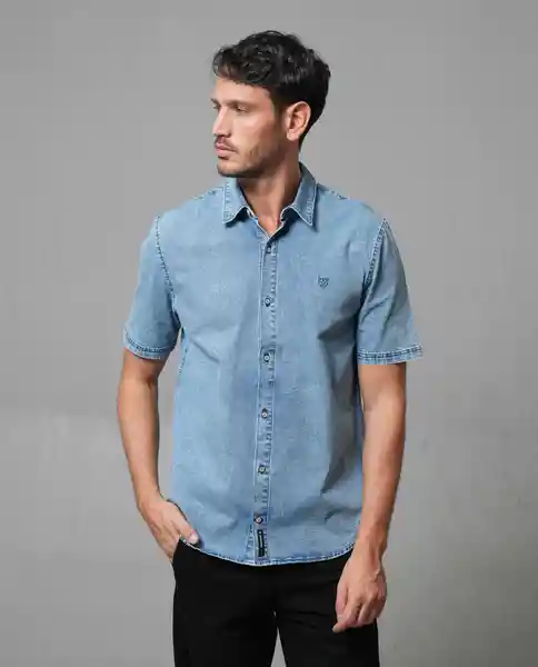 Camisa Hombre Azul Talla L 113G006_AZU144306 Rifle
