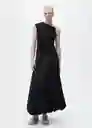 Top Meli Negro Talla M Mujer Mango