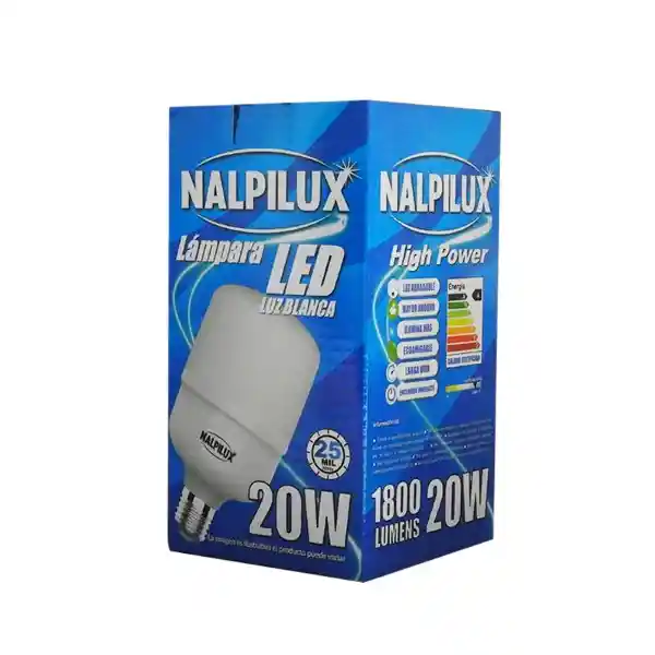 Nalpilux Bombillo Led Luz Blanca Lámpara 20W