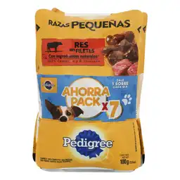 Pedigree Alimento para Perro Adulto Res en Filetes Húmedo