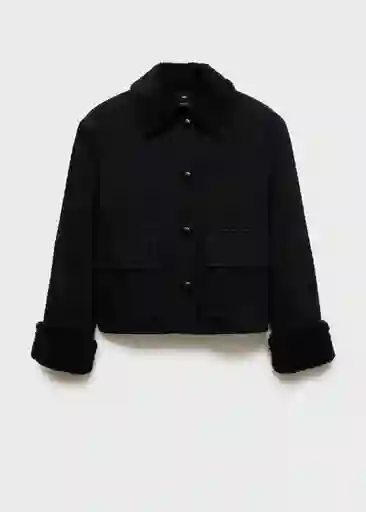 Chaqueta Cazadora Eme Tejano Negro Talla S Mujer Mango