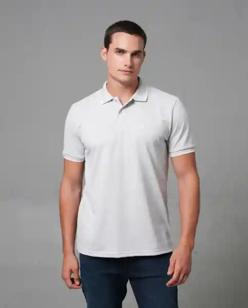 Camiseta Polo Hombre Gris M 190G101_GRI144203 Rifle