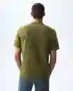 Camiseta Hombre Verde Talla M 841G021_VER180527 Americanino