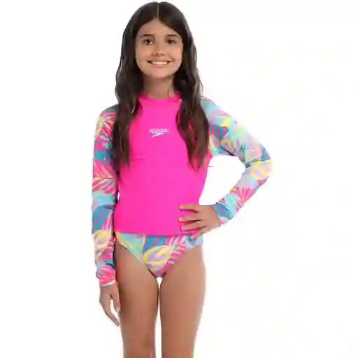 Camiseta Manga Larga Sunshine Paradise Palm Junior 14 Speedo