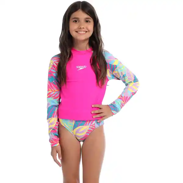 Camiseta Manga Larga Sunshine Paradise Palm Junior 14 Speedo