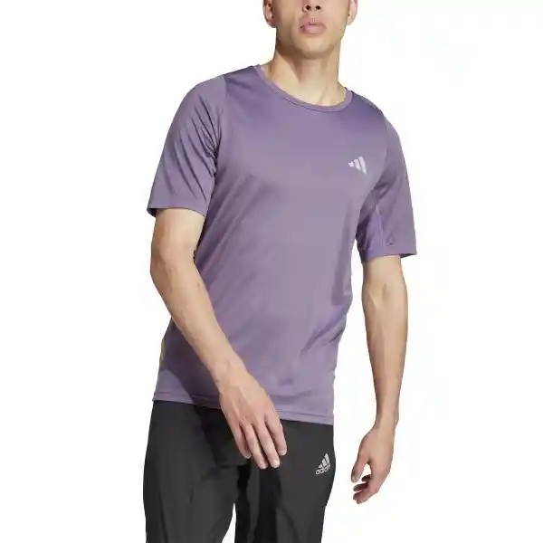 Adidas Camiseta Run Icons 3S Para Hombre Morado Talla L