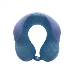 Almohada Viaje el Cuello Espuma Viscoelástica Azul Serie Miniso