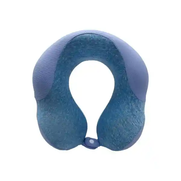 Almohada Viaje el Cuello Espuma Viscoelástica Azul Serie Miniso