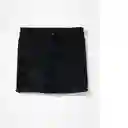 Falda Tiro Alto Mujer Negro Talla 00 American Eagle