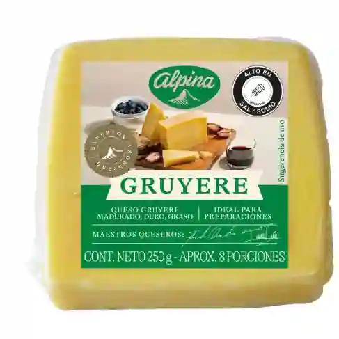 Cuña queso gruyere 250 gramos