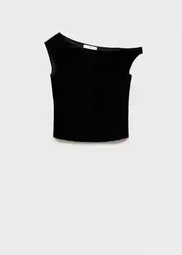 Top Xvelvi Negro Talla M Mujer Mango