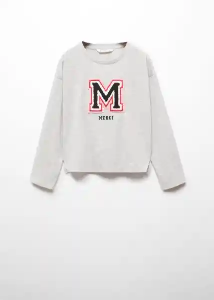 Camiseta Merci Gris Medio Vigore Talla 12 Niña Mango