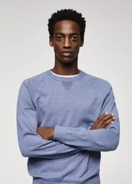 Saco Jersey Ten Índigo Talla S Hombre Mango