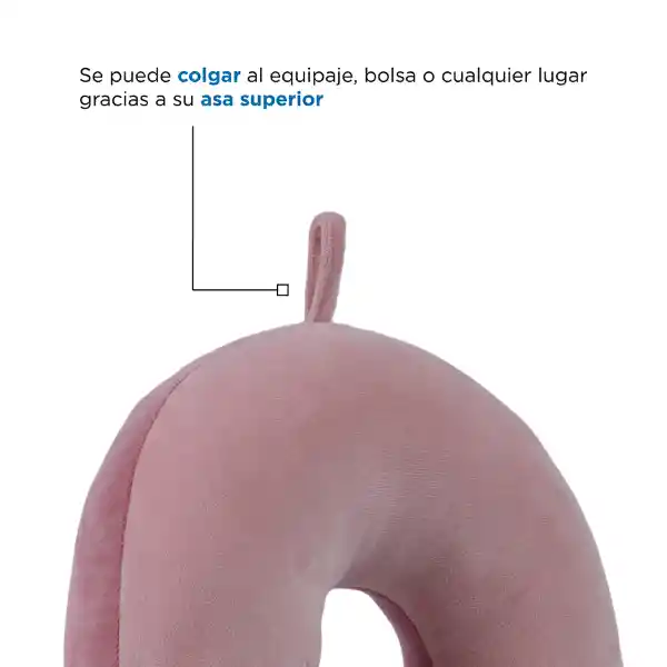 Almohada Para Viaje Clásica Rosa Miniso