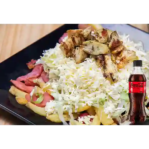 Combo Salchipapa Bimbi + Coca Cola Sin Azúcar 400 ml