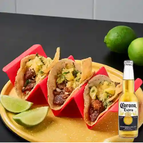Combo Taco Al Pastor + Coronita 250 ml