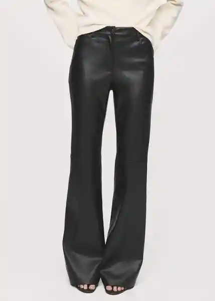 Pantalón Connie Negro Talla 38 Mujer Mango