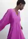 Vestido Laia-A Violeta Talla XS Mujer Mango