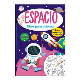 Libro Para Colorear Acuarela Espacio - Mammoth