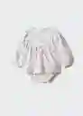 Vestido Austen Offwhite Talla 69 Niños Mango