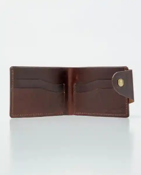 Billetera Snap Leather Goods Café Castaño Oscuro Chevignon