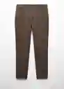 Pantalón Oyster Chocolate Talla 46 Hombre Mango