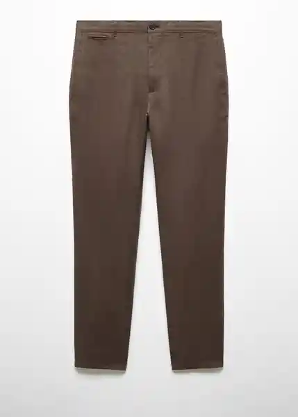 Pantalón Oyster Chocolate Talla 46 Hombre Mango