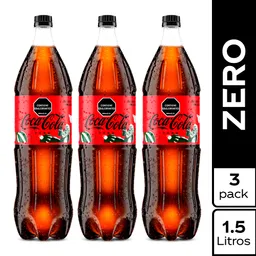 3 x Gaseosa Coca-Cola Sin Azucar 1.5 L