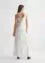 Vestido Angelina Blanco Talla 18 Mango Teen Girl Mango