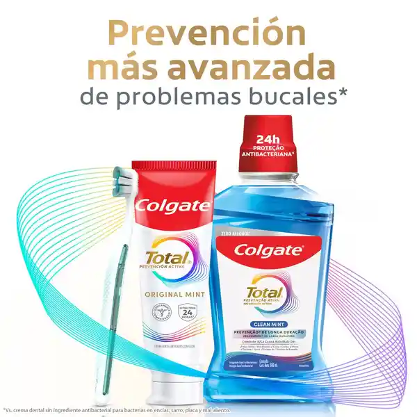 Crema Dental Colgate Total Original Mint Prevención Activa 75 mL