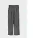 Pantalón Blake Gris Talla 34 Mujer Mango