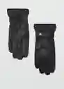 Guantes Ribbed Negro Talla XL Hombre Mango