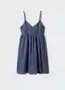 Vestido Ios Marino Talla 21 Mango Teen Girl Mango