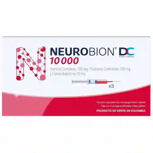 Neurobion Dc Solución Inyectable 10000 (100 mg/ 100 mg/ 10 mg)