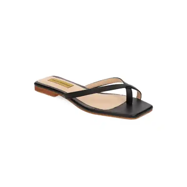 Sandalias Plana Esgola Negro Talla 37