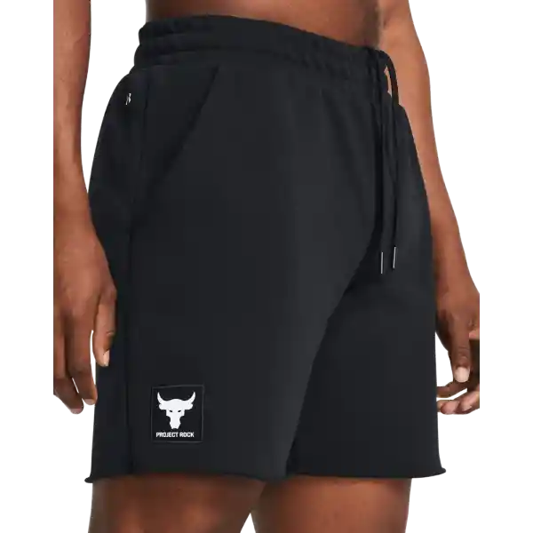 Under Armour Short Rock Hwt Terry Hombre Negro SM 1383186-001