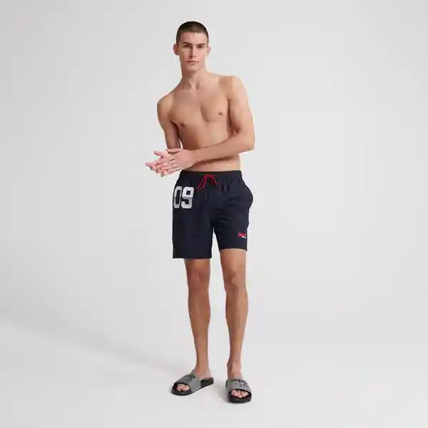 Superdry Short de Baño Waterpolo Swim Hombre Talla S