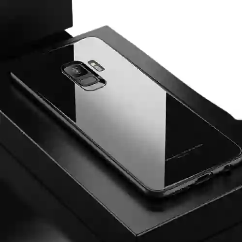 Samsung Estuche Protector Vidrio Templado S8 Plus Negro