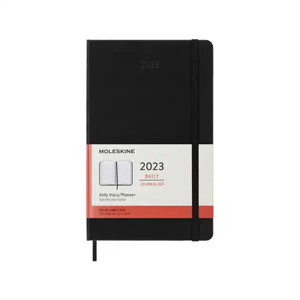 Moleskine Agenda 2023 Grande Diaria Negro