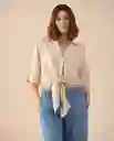 Camisa Crudo Almidón Claro Talla M 611G026 Esprit