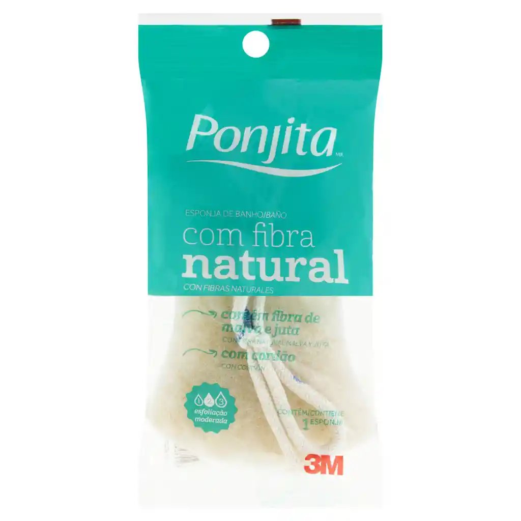 Ponjita Esponja de baño con Fibra Natural
