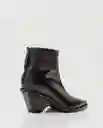 Botas Western Femenino Negro Sombrío Ultraoscuro T.39 Chevignon